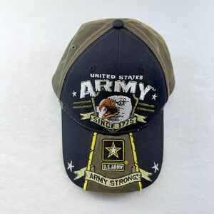 US Army Hat Mens Black Olive Green Army Strong Eagle Baseball Cap CSI One Size